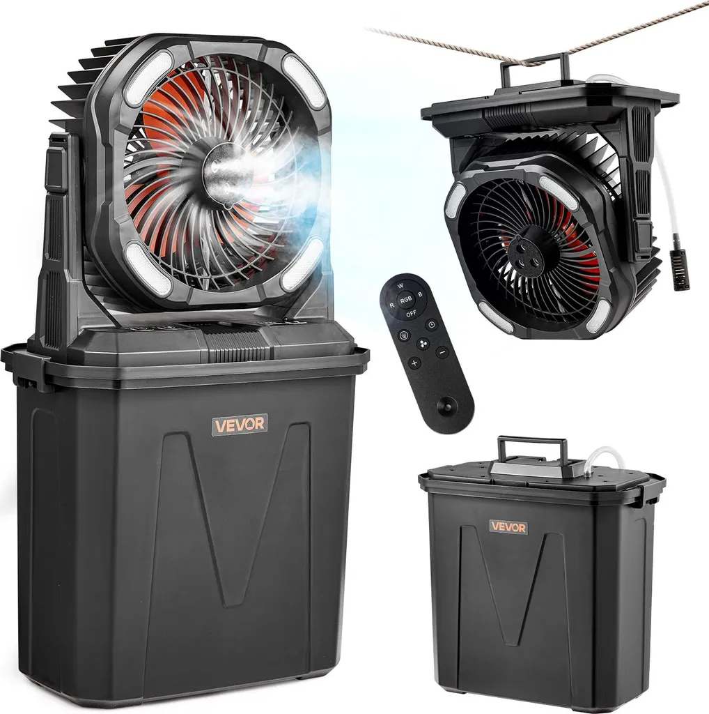 Ventilateur brumisateur VEVOR 10000 mAh : finissez-en avec la chaleur