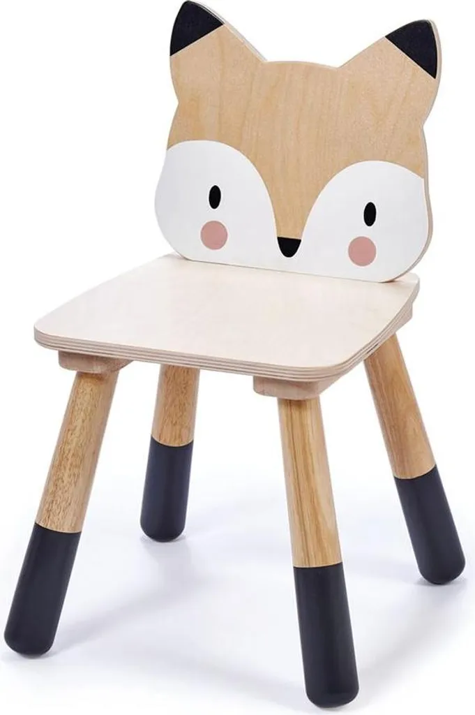 Chaise Enfant Renard en Bois Robuste Fuchs Design Finition Naturelle