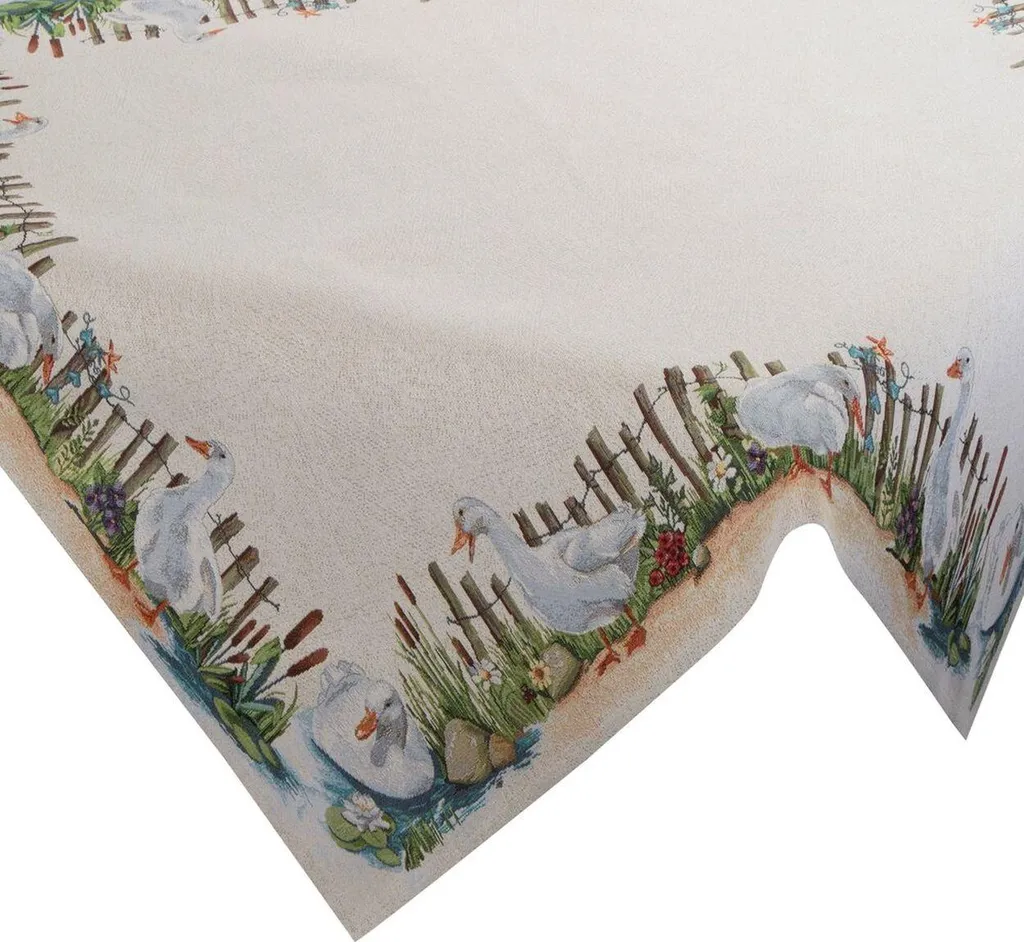 Nappe Eurofirany 100x100 cm Beige - Linge de Table Décoratif Qualité