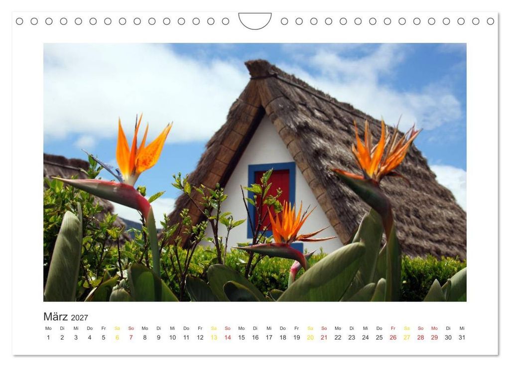 Madeira (Wandkalender 2027 DIN A4 quer), CALVENDO Monatskalender