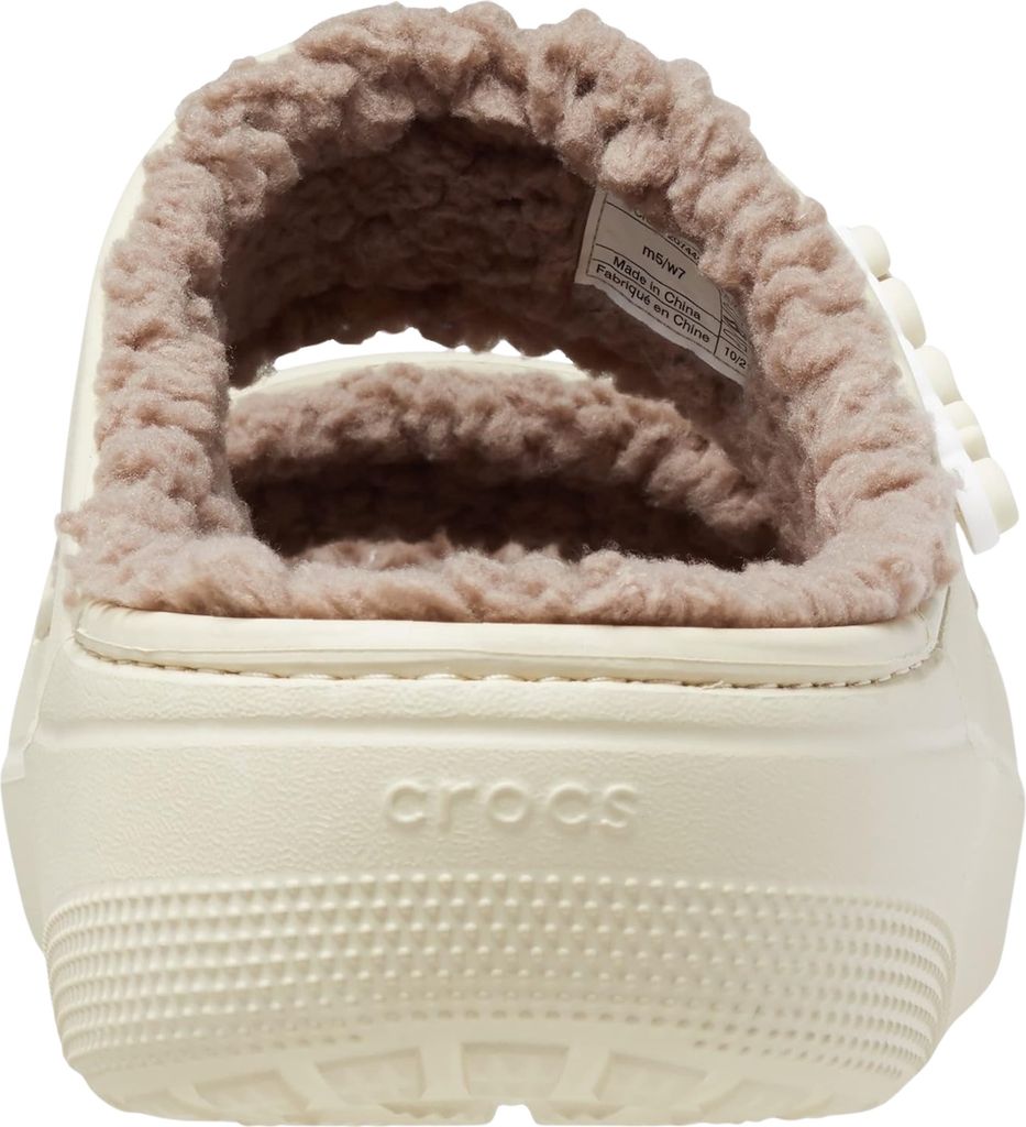 Crocs Classic Cozzzy Sandal flauschiges Futter beige EUR 42-43 (M9 / W11)