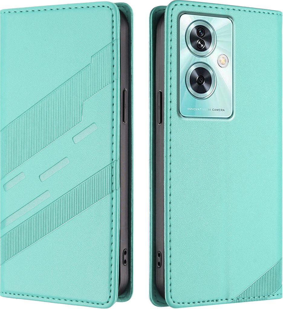 Hülle für OnePlus Nord N30 SE, Kunstleder Brieftaschen Handyhülle mit Kartenfach und Standfunktion Türkis
