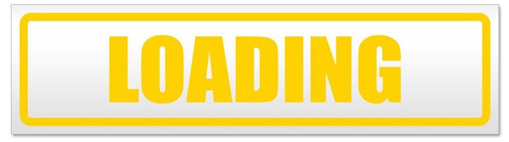 Kiwistar - Autoaufkleber - Gelb - 30 x 8 cm - Loading - Hinweis Aufkleber Sticker für Auto, Kfz, Fahrrad, PKW, LKW