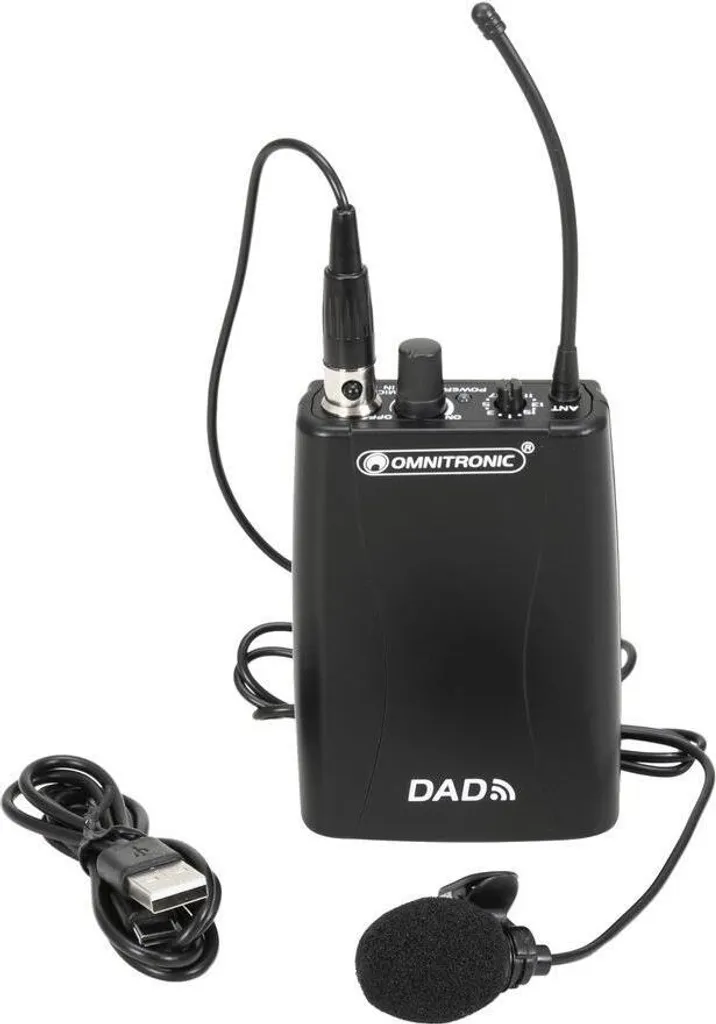 Omnitronic DAD Taschensender 13106979 - Trasmettitore Bodypack Wireless