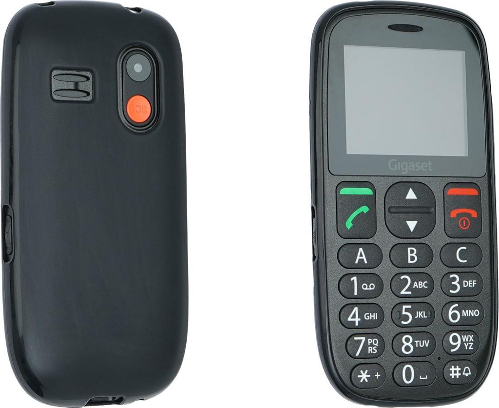 caseroxx Schutz-Hülle TPU-Hülle kompatibel mit Gigaset GL395, Gummi Handy Tasche schwarz