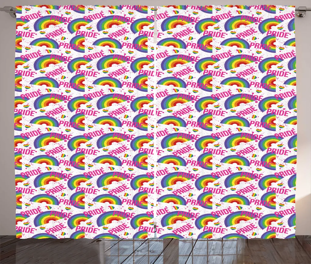 Tende ABAKUHAUS Pride Day LGBT 280x175 cm - Arredo Soggiorno Vivid Pixel