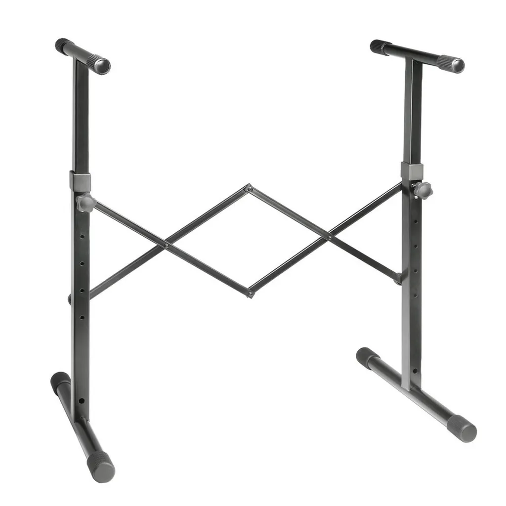 Adam Hall SKS-05 Support pour clavier pliable et robuste en acier noir