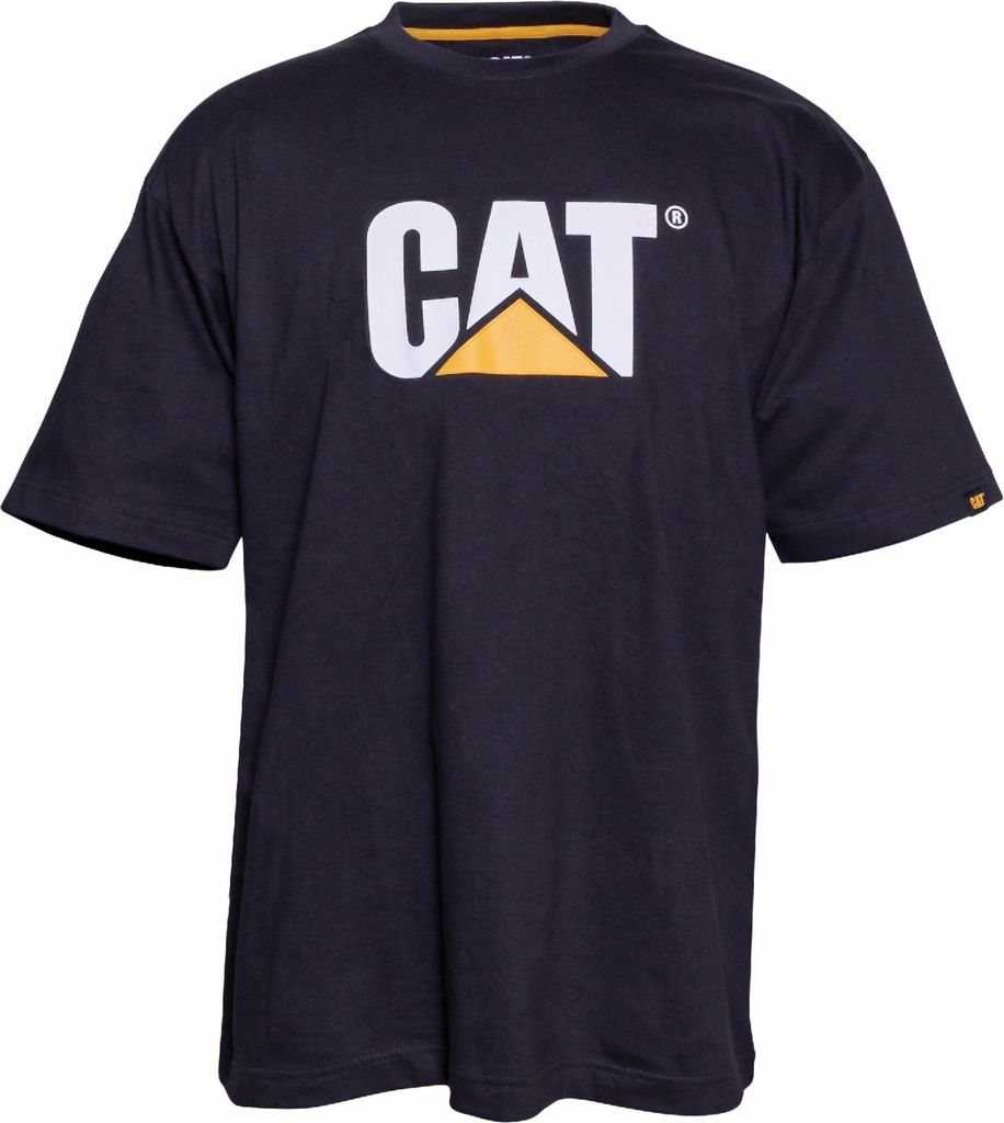 Caterpillar Herren Kurzarm-T-Shirt mit CAT-Logo FS4251 (4XL) (Schwarz)