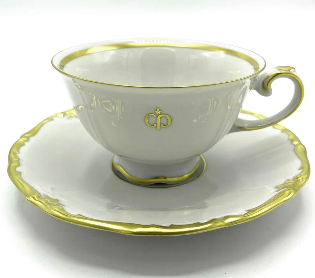 Tazza Caffè Barocca Casa Padrino Porcellana Reichenbach Oro 24k