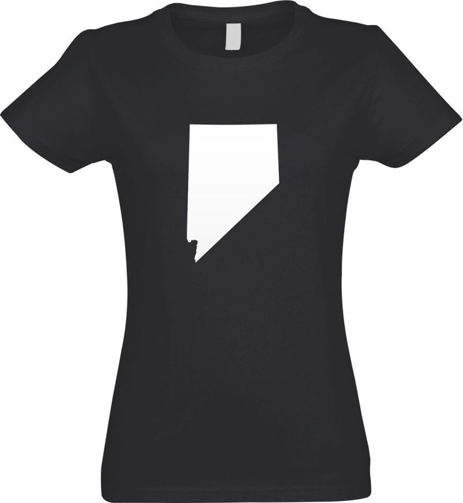 Kiwistar - T-Shirt tailliert - Damen - Graphit - USA - Bundesstaat - Nevada - mit Motiv Bedruckt - Funshirt Design - Sport - Freizeit - Damen - L