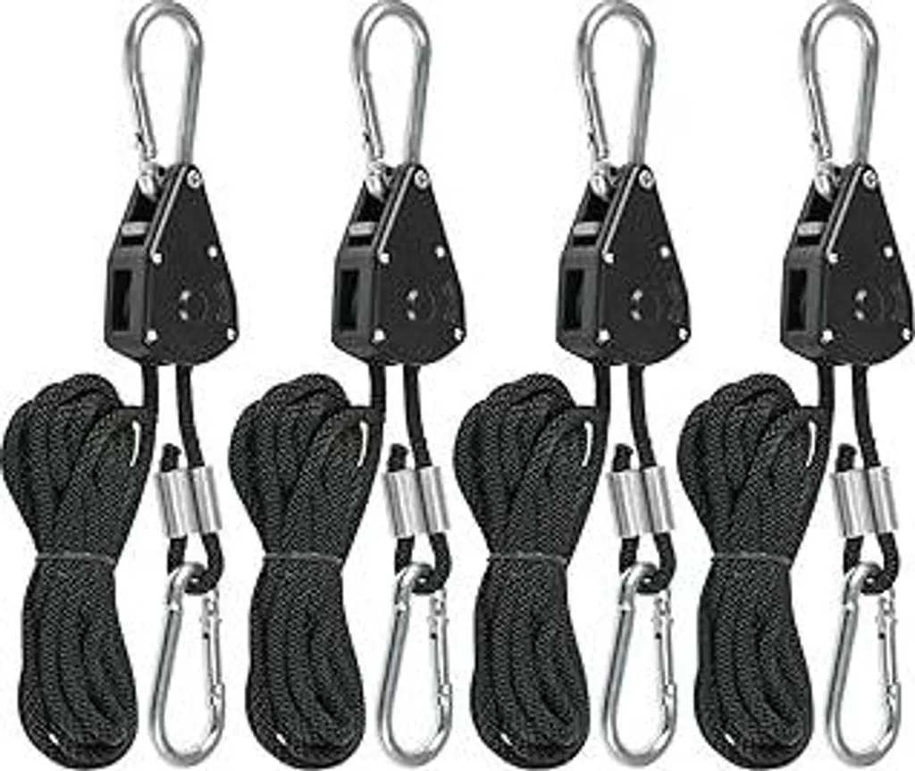Cricchetto per Campeggio TIMESETL - 4x Fune Regolabile 150 lb Outdoor