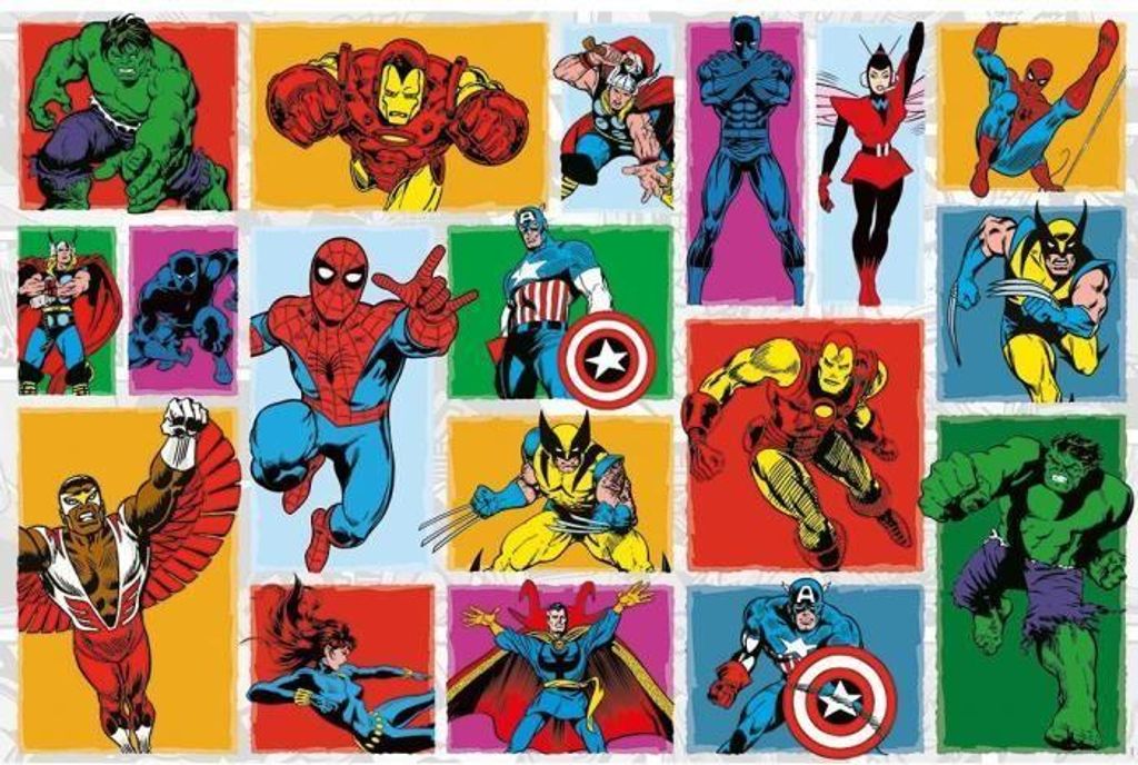 Puzzle, 3000 Teile, Retro Marvel, Ravensburger, Mes Héros Kollektion, Für Erwachsene und Kinder ab 14 Jahren