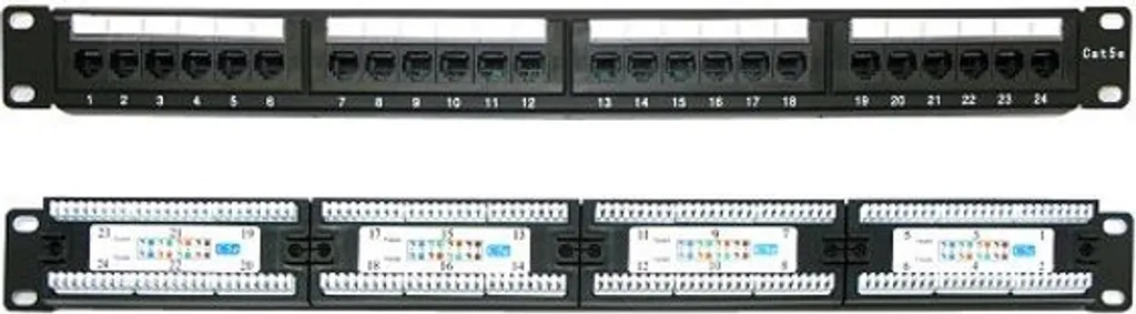 Pannello Patch 24 Porte Cat5e XtendLan - Il Cuore del tuo Home Lab