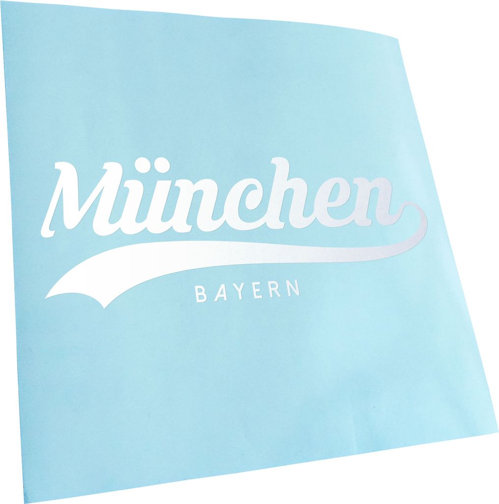 Kiwistar - Autoaufkleber - München Bayern - Gold - 30x11cm - Aufkleber für Auto, Laptop, Fahrrad, LKW, Motorrad mehrfarbig JDM Decal Racing
