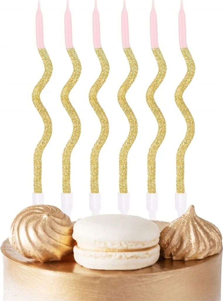 Geburtstagskerzen Spiralen Rose Gold Für Geburtstagsparty Dekoration