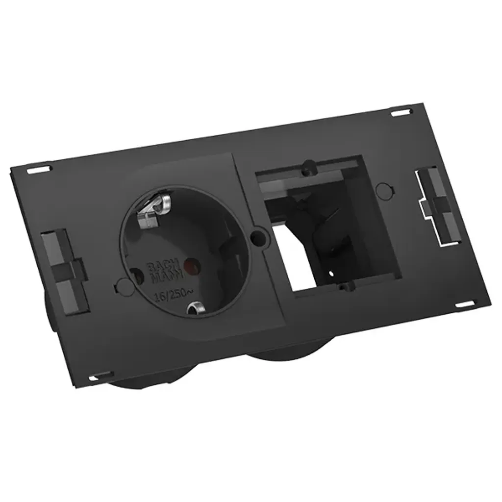 Prise encastrable Bachmann Due avec connecteur GST18 et câble 0,2m