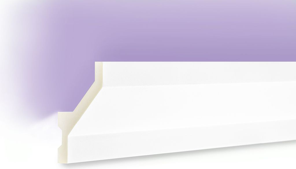 LED Profile aus Polyurethan- Indirekte Beleuchtung mit Stuckleisten, leicht & lichtundurchlässig - (2 Meter KF721) Dekoration Ecken Spot Innen Win...