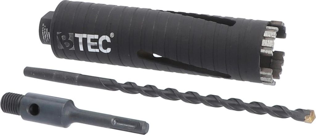 NEXT GENERATION Diamant Bohrkrone Beton Nutzlänge 180 mm 52 mm SDS-plus kurz 100 mm mit Zentrierbohrer