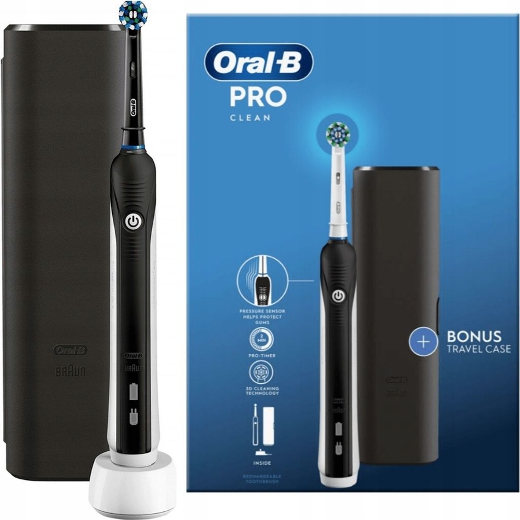 Oral-B | Brosse  dents lectrique - Pro Clean - Noir -