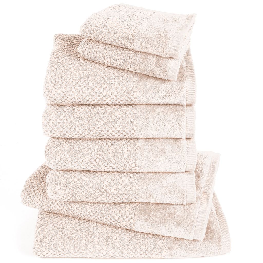 Pure Label 8-TLG Handtücher Set mit Aufhängeschlaufen aus Produktbild 