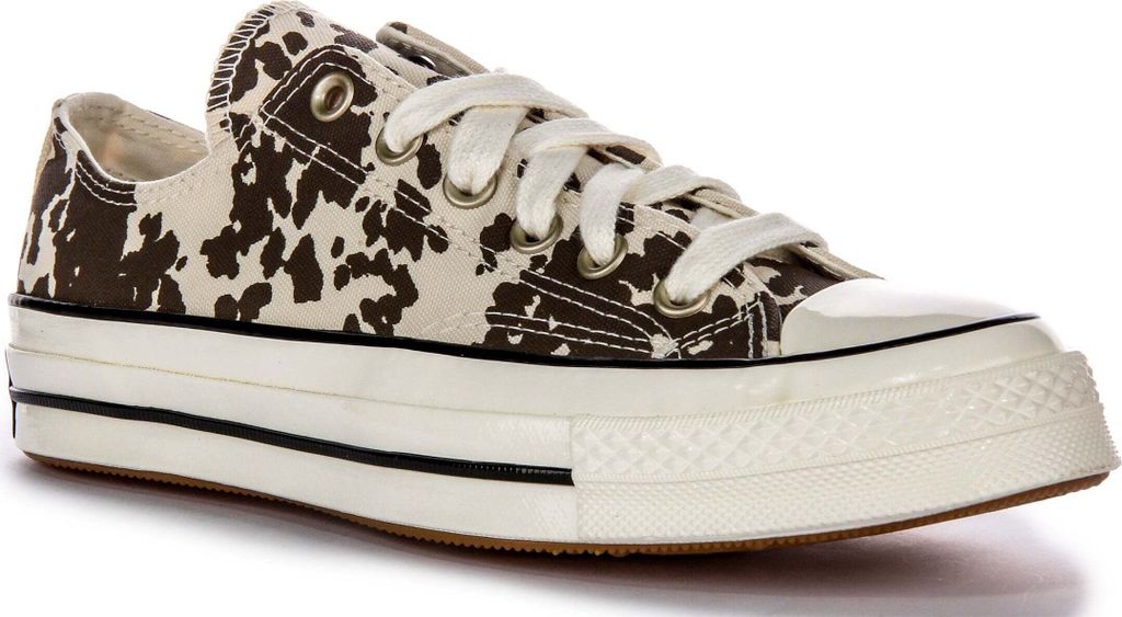 Converse Chuck 70 Animal Fierce Print Damen Textil Sneaker in Braun Weiß – 6 UK - 39 EU - 8 US / Brown White