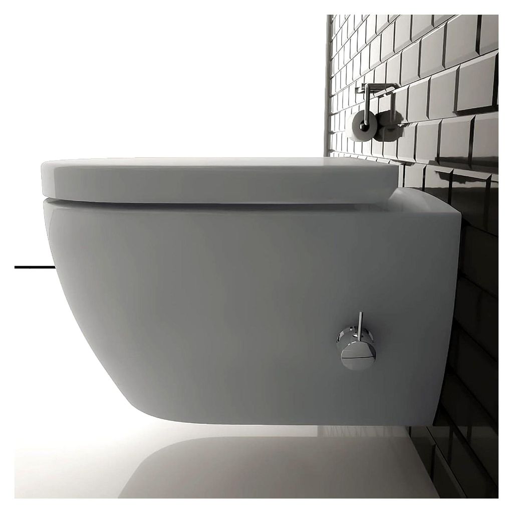 Alpenberger Hänge-WC mit Bidet-Funktion | Spülrandlose Toilette | WC-Deckel mit Absenkautomatik | Taharet WC mit Intimdusche | Kloschüssel mit A...