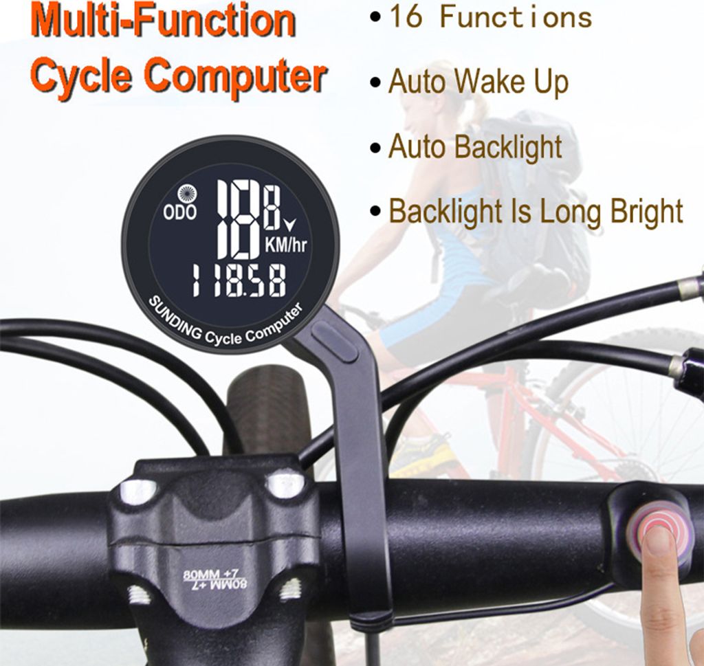 Fahrradcomputer, Fahrradtachometer, Kilometersportmesser, Produktbild 8
