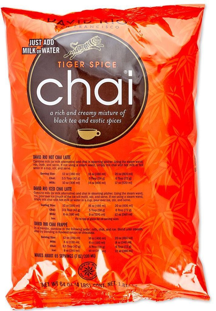 David Rio® Chai Tee Pulver Tiger Spice Chai Nachfüllbeutel Produktbild 