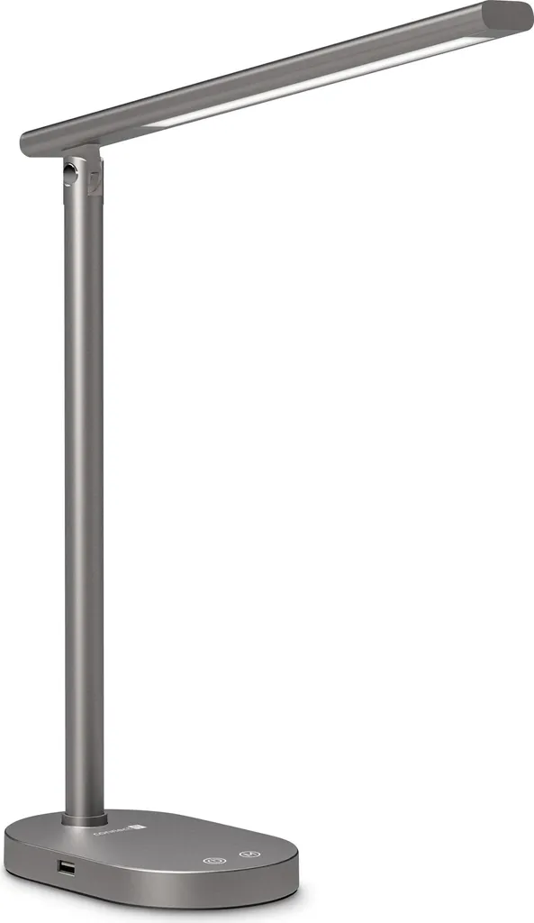 Réduisez la fatigue oculaire avec la lampe de bureau LED Shine grise