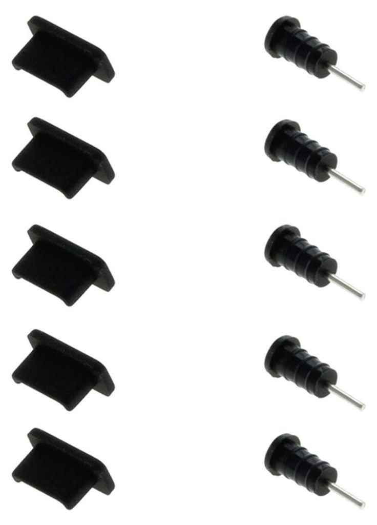 5x Staubschutzkappe für USB-C Anschluss + Kopfhörer Buchse, Produktbild 