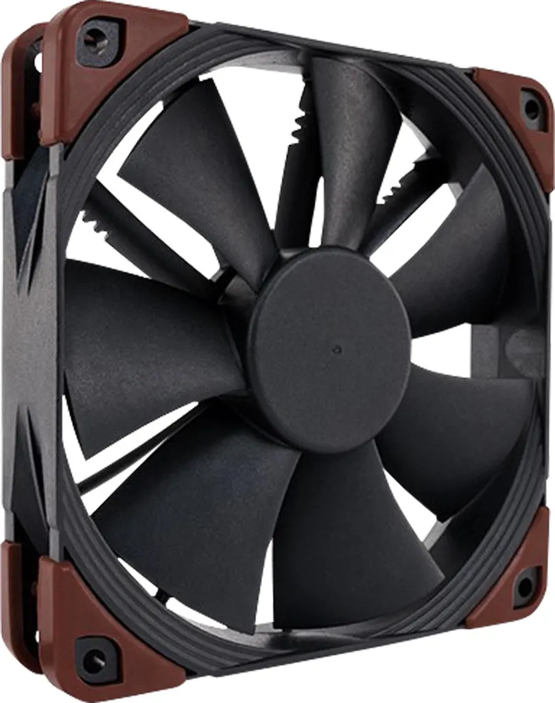 Noctua NF-F12 INDUSTRIALPPC-2000 IP67 PWM Ventola per computer 12 cm Nero, Marrone