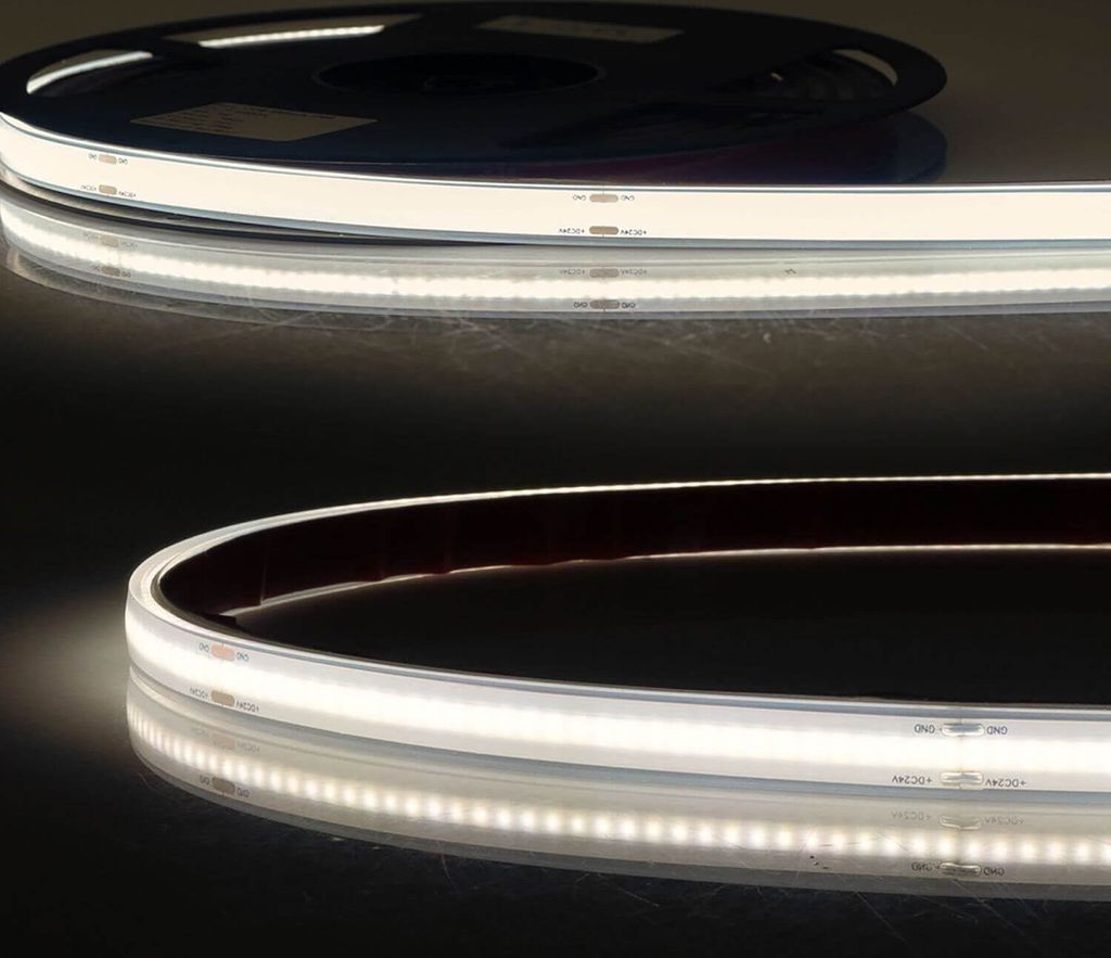 ISOLED LED AQUA COB940 Linear Flexband Streifen, 24V, 8W, IP68, 4000K, 480 LED/m