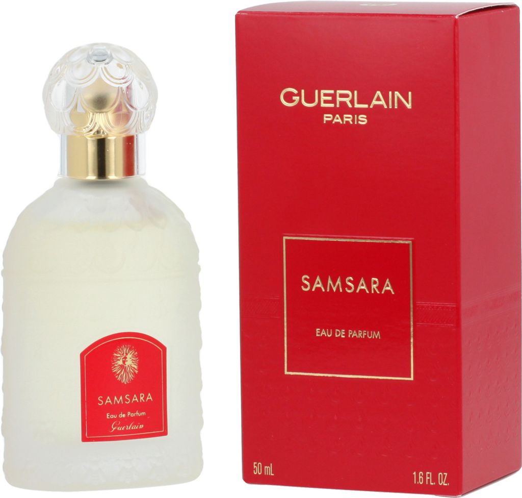Guerlain Samsara, Frauen, 50 ml, Nicht nachfüllbare Flasche, Iris, Jasmin, Sandelholz, Tonka-Bohne, Vanille, Canangabaum, Spray, Alcohol, parfum (...