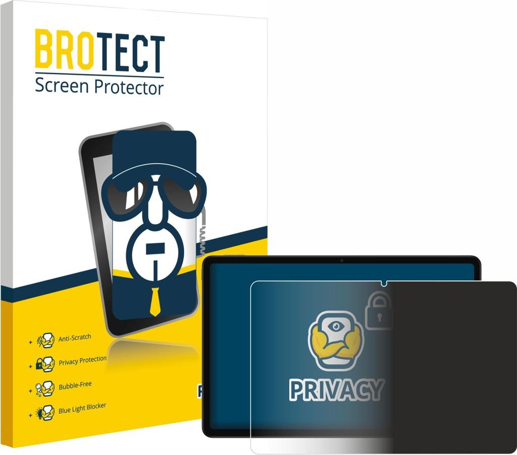 BROTECT Sichtschutzfolie für Xiaomi Redmi Pad 2 Anti-Spy Privacy Sichtschutz Blickschutz Folie Blaulicht-Schutz
