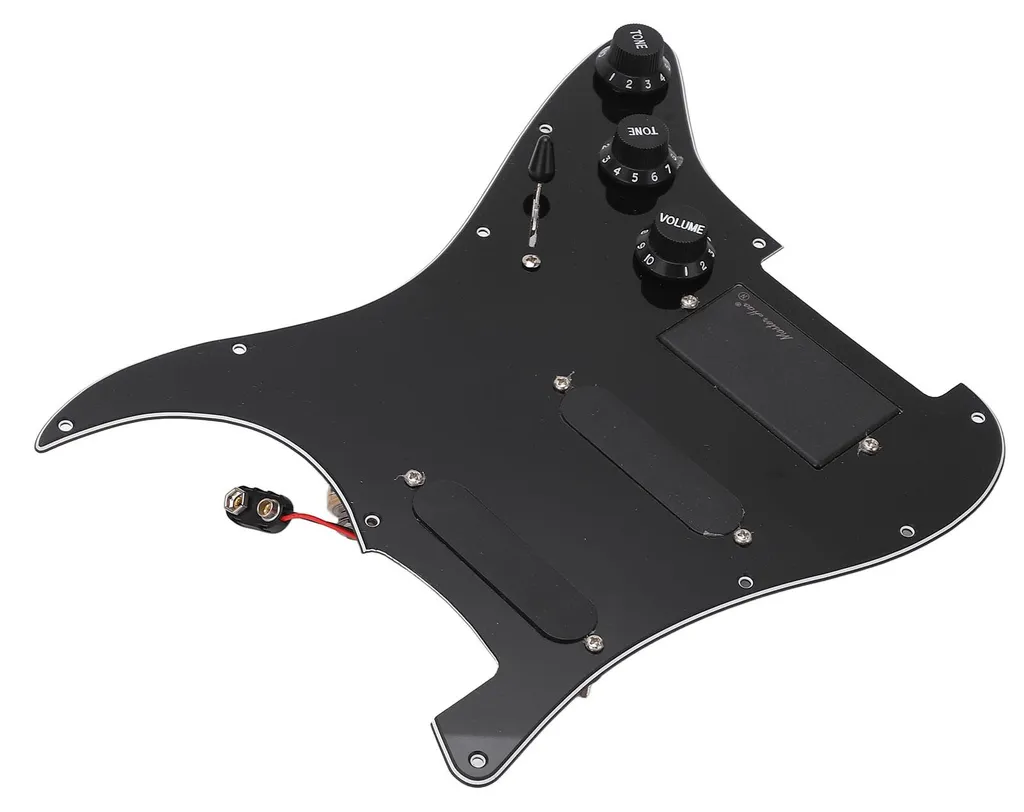 Kit micros guitare SSH actifs avec capots et vis de montage - Noir