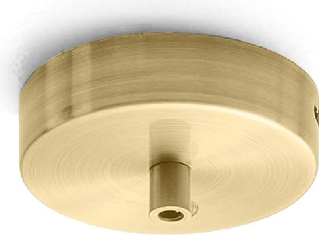 Rosace plafond Alice laiton - Solution de fixation pour suspension IP20