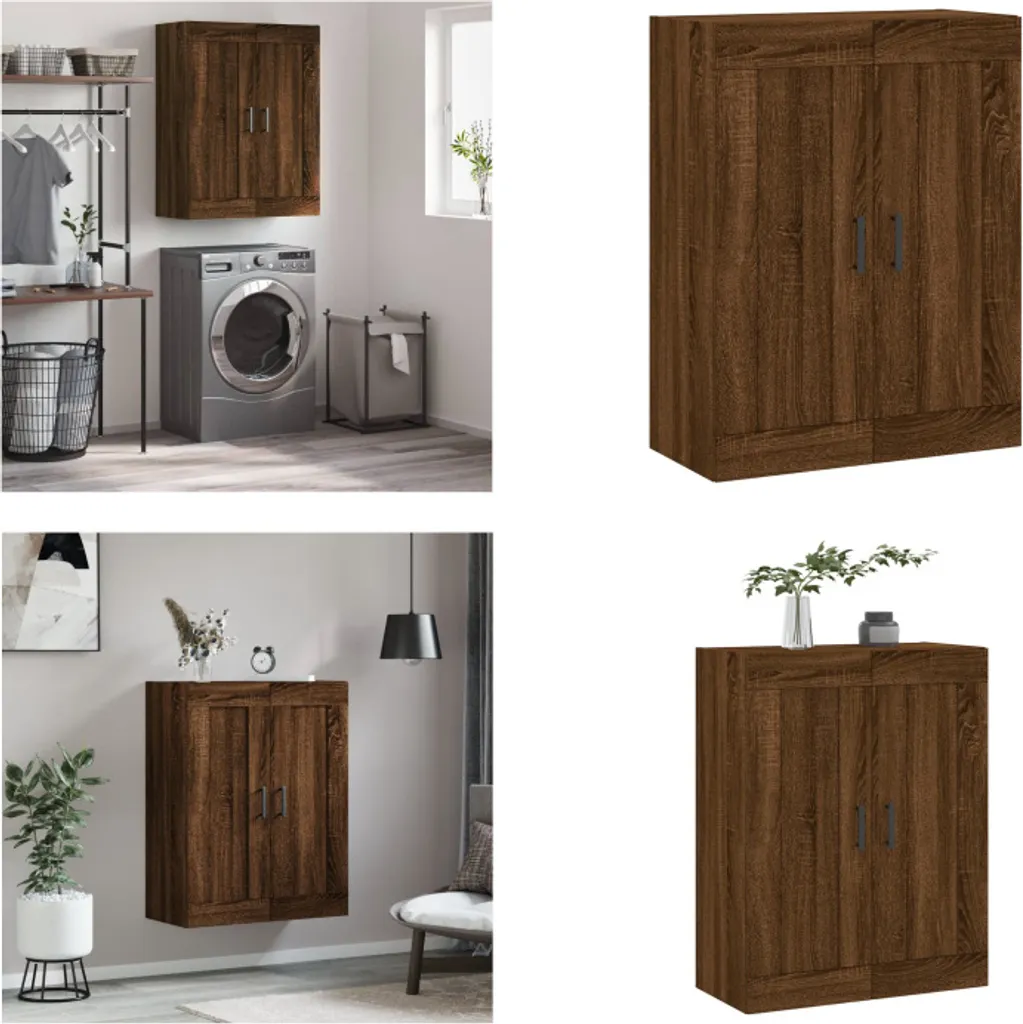 Trasforma Casa con l'Armadio a Muro vidaXL Rovere Marrone - 90cm Altezza