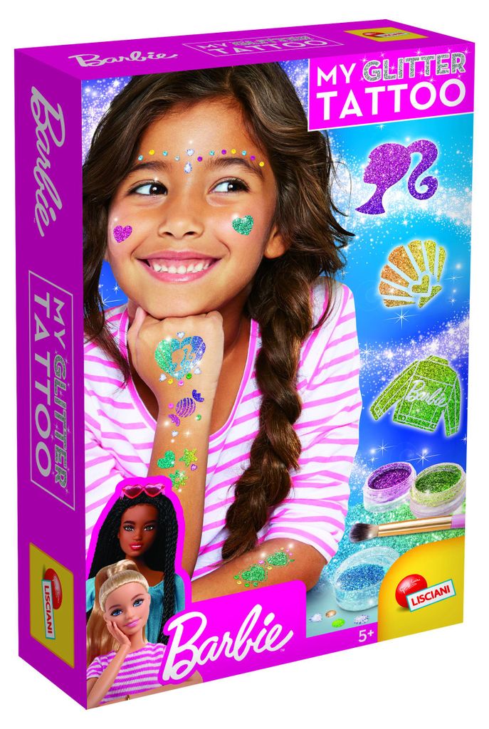 Lisciani 100958 - Barbie Glitzer Tattoos My Glitter Tattoo Produktbild 