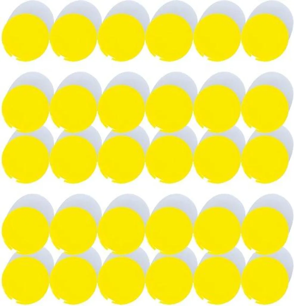 Aimants puissants jaunes de 30mm : Lot de 30 magnets ronds ultra-adhésifs