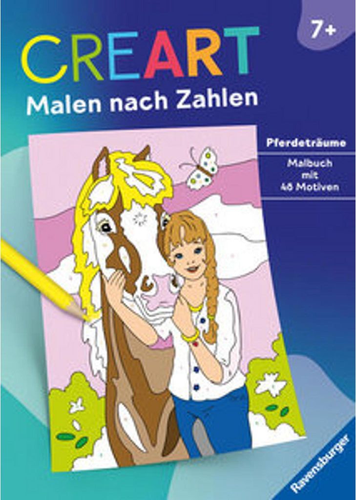 Ravensburger CreArt Malen nach Zahlen ab 7: Pferdeträume, Produktbild 