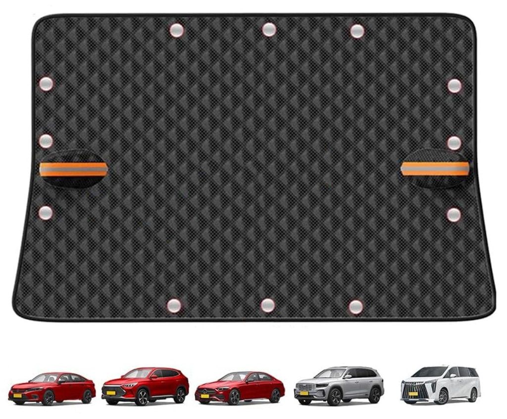 Winter-Auto-Windschutzscheibenabdeckung mit 12 Magneten, fixierbar,218*145 cm,schützt effektiv vor Regen,Schnee & Frost, passend für SUVs & Limou...