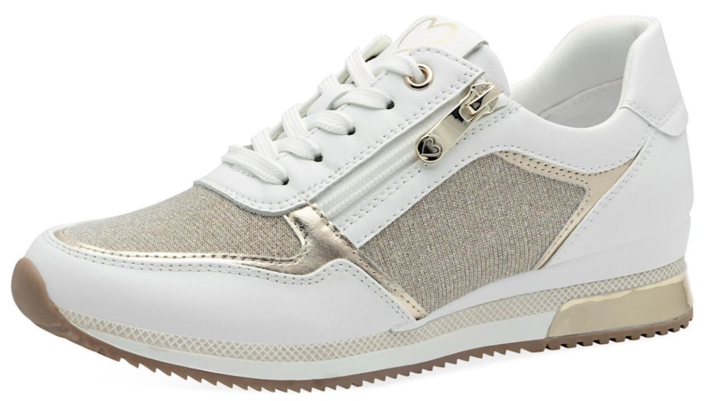 MARCO TOZZI Damen Sneaker Schnürschuh Muster Reißverschluss Produktbild 