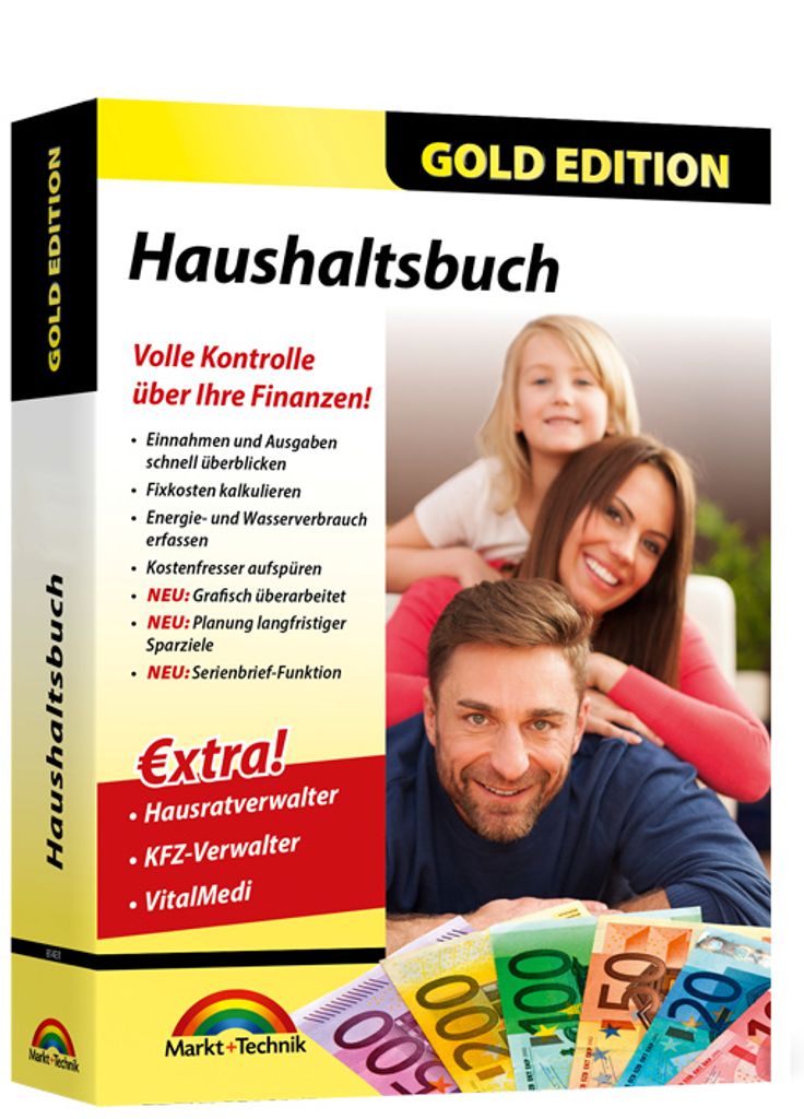 Haushaltsbuch 2025 - Heizkosten, Stromkosten, Nebenkosten - PC DVD-ROM