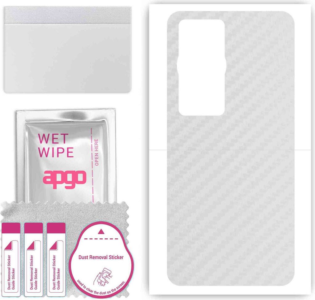 apgo Rückseite Schutzfolie, Skin, kompatibel mit Huawei P60, Hinten Displayschutzfolie aus Vinylfolie, kratzfest, einfache Montage - Transparenter...