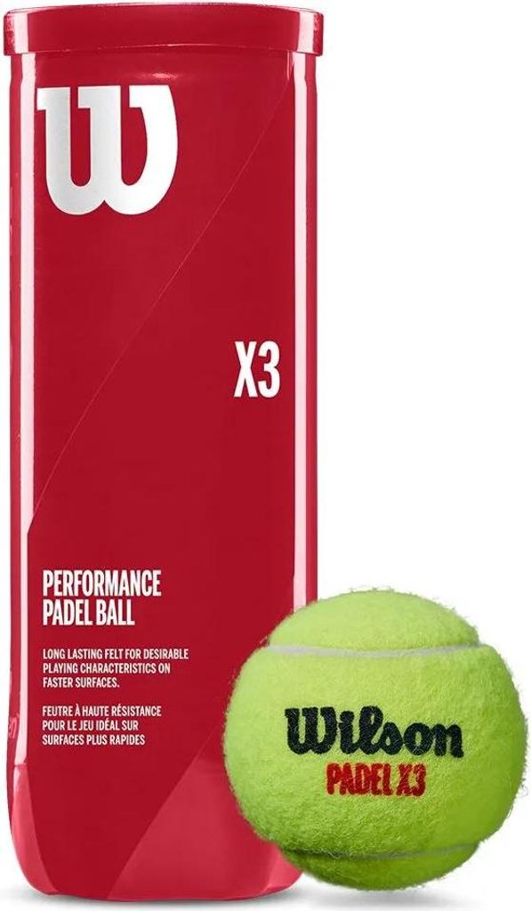 Wilson X3 Padelbälle Gelb 3 Balls Gelb 3 Balls Produktbild 