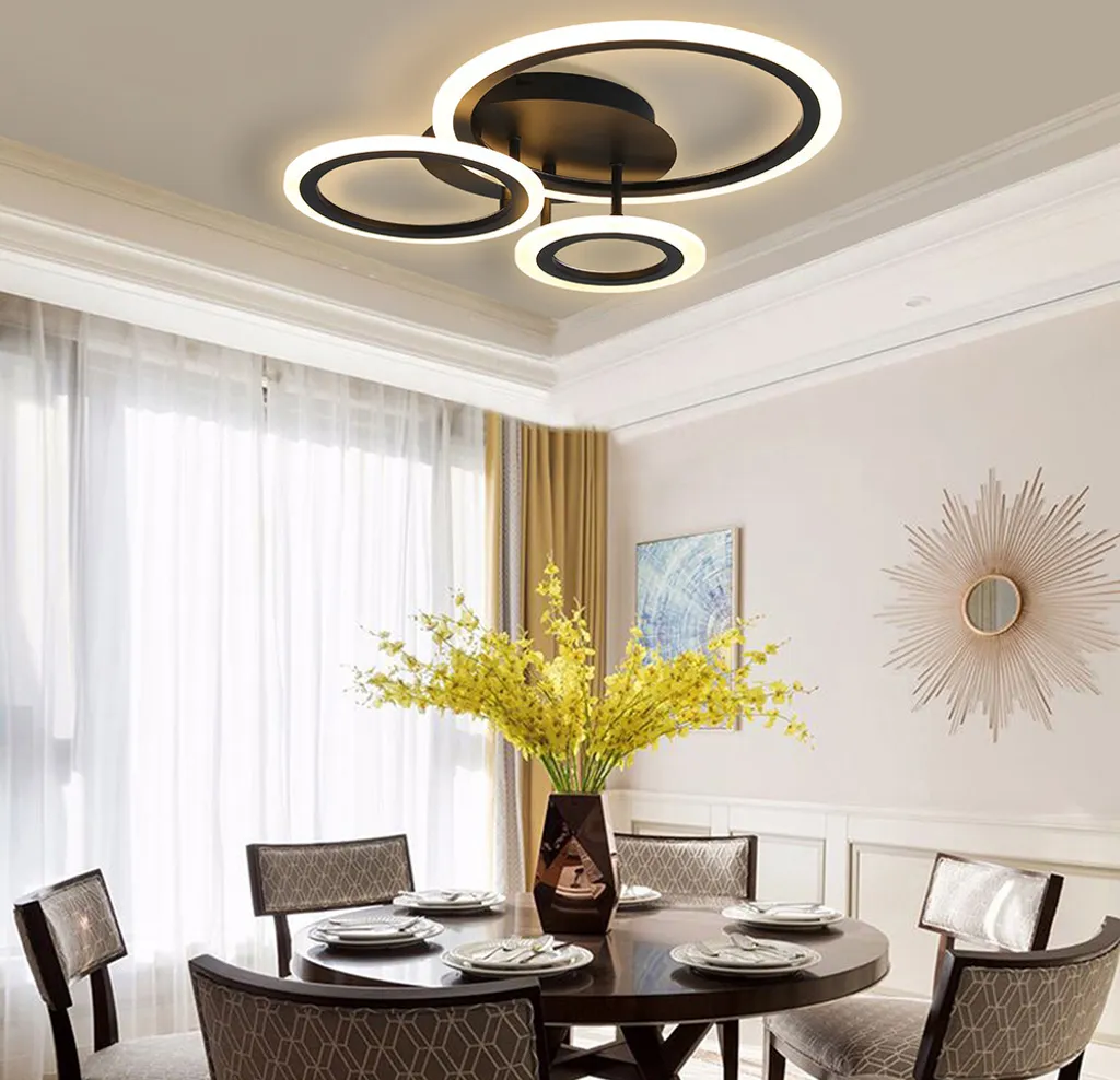 Plafonnier LED Intensité Variable avec Télécommande et 3 Modes de Lumière - 7