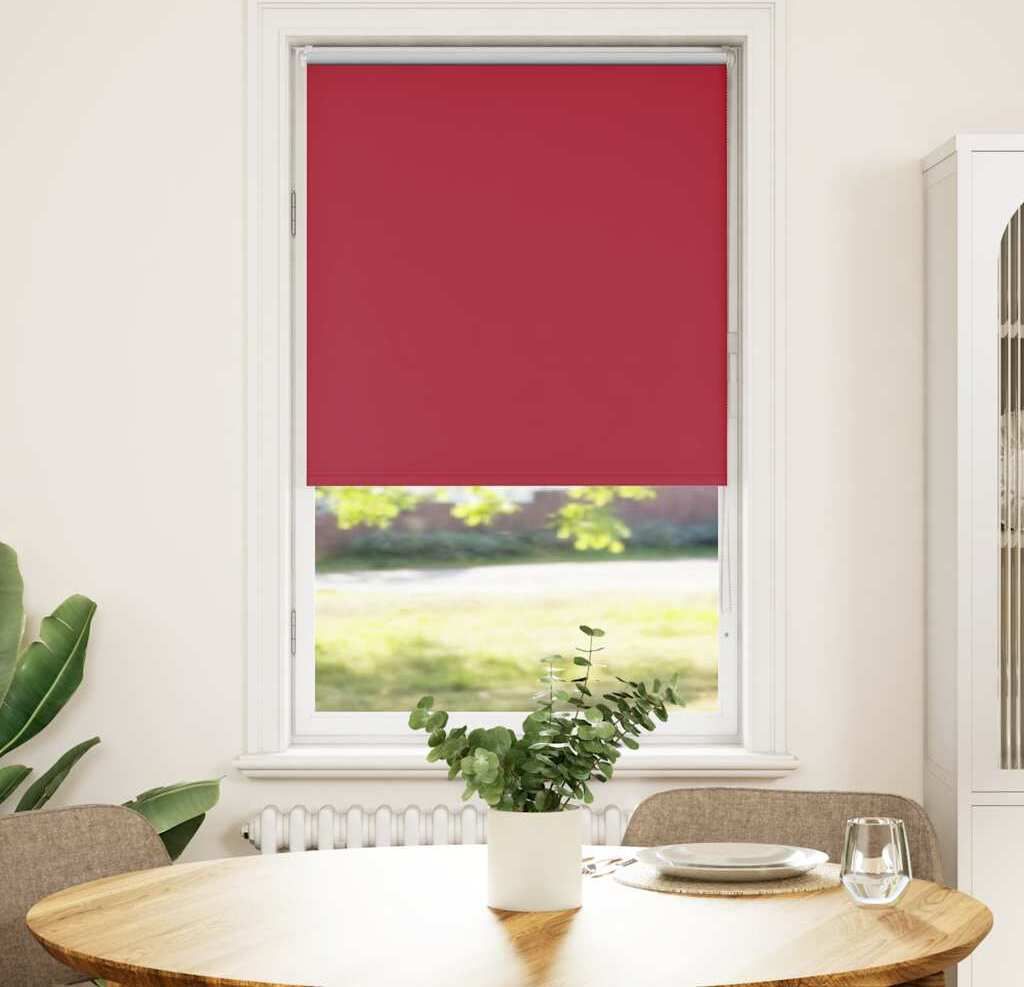 Maison Exclusive - Verdunkelungsrollo Rot 65x175 cm Stoffbreite 60,7 cm Polyester