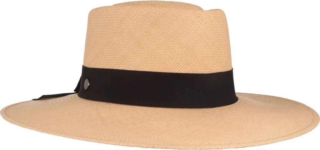 Panama Bolero Hut-Breiter: Accessorio Luxury con Fiocco e Protezione UV