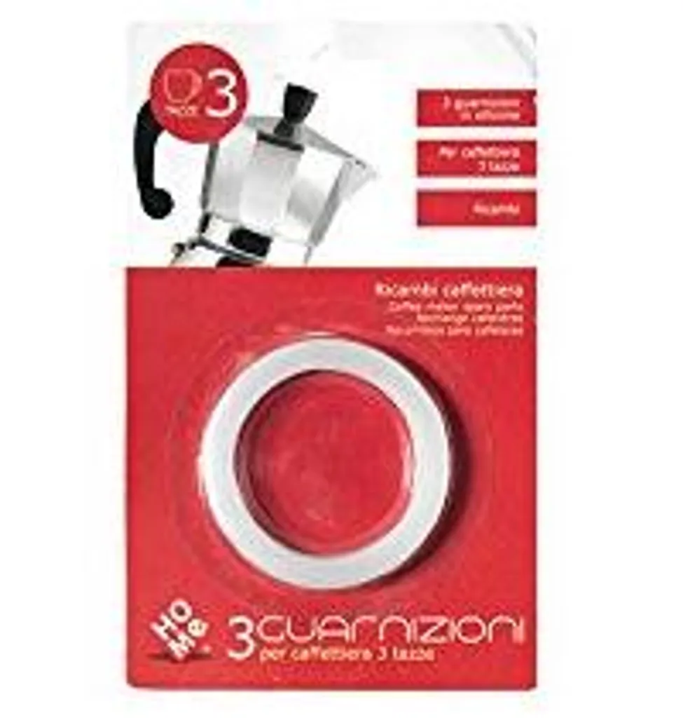 Stop fuites vapeur : 3 joints silicone pour cafetières Moka 3 tasses
