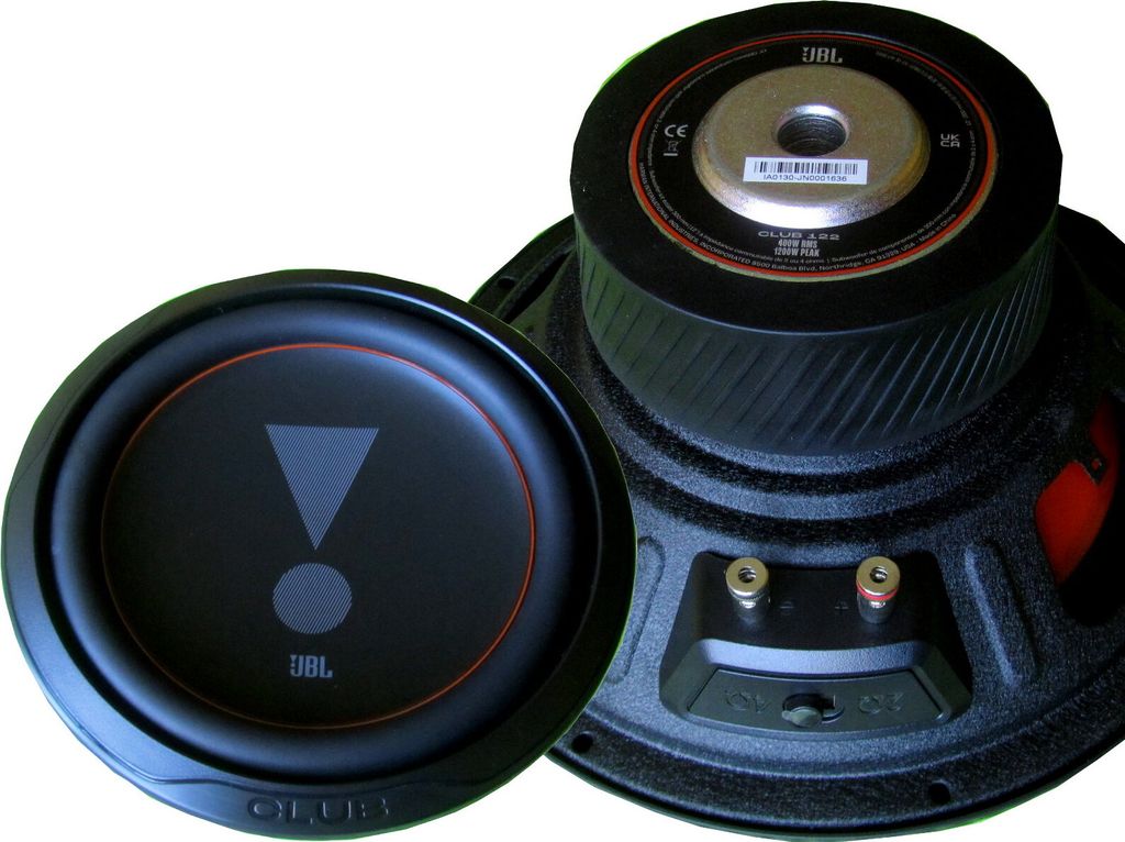 JBL Club 122 Subwoofer 30 cm 12 " Basso 1200 Watt 2 o 4 Ohm Immagine del prodotto 